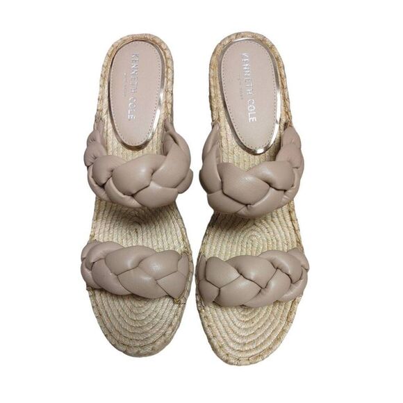 Olivia Braided Wedge Espadrille Sandal by Kenneth Cole Sz 9.5M - Picture 1 of 7